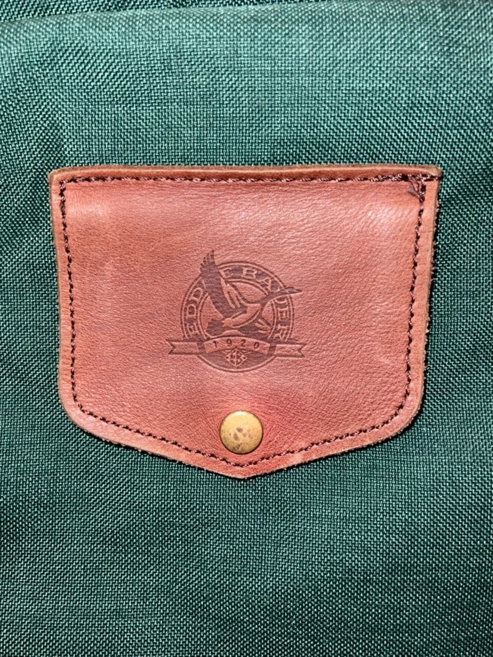 Eddie Bauer Vintage Travel Foldable Garment Bag with Shoulder Strap Green